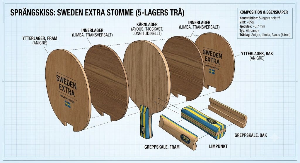 Exploded view of Innerforce Layer ALC with 7 plies: Limba · Ayous · ALC · Ayous · ALC · Ayous · Limba.