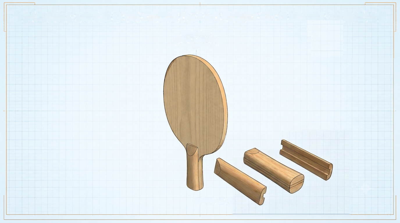 Exploded view of Cypress V-MAX with 1 plies: Kiso Hinoki.